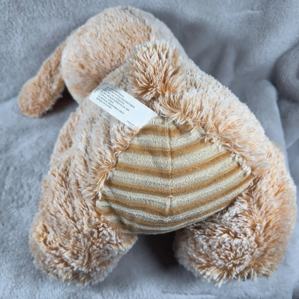 Hug‎ & Luv Tan Striped Belly Bunny Rabbit Plush Stuffed Animal 15 inch Floppy